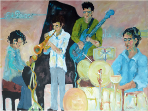 Am Freitag, 22. Januar 2016 eröffnet: Ausstellung mit viel "Musik" von Syliva Catharina Hess in der Avenida 17 in Tazacorte.