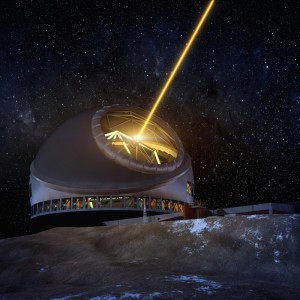 Das Thirty-Meter-Telescope (TMT): La Palma gilt als heißer Anwärter für den Standort. Foto: TMT-Courtesy-Observatory-Corporation