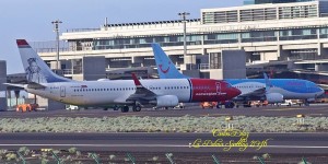 Airport SPC: Bei Süd- und Südwestwind können die Maschinen oft nicht landen. Die internationalen Flieger werden dann auf die großen Kanareninseln umgeleitet. Foto: Carlos Díaz La Palma Spotting