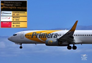 Die Dänen sind da: Gestern landete die erste Primera Air-Maschine aus Kopenhagen auf La Palma. Foto: Carlos Díaz La Palma Spotting