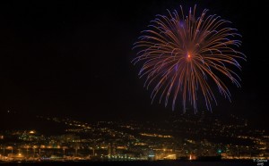 Feuerwerk bei der Bajada 2015: Der Knaller ist natürlich, dass das Megaevent sogar mit einem leichten Überschuss abgeschlossen werden konnte. Foto: Facundo Cabrera
