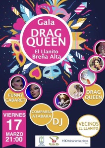 Drag Queens aus Gran Canaria fliegen ein: Brena Alta lädt zur schrillen Party im Rahmen der Sardinenverbrennung ein.