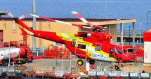 Der auf La Palma stationierte Sokol-Heli der GES: