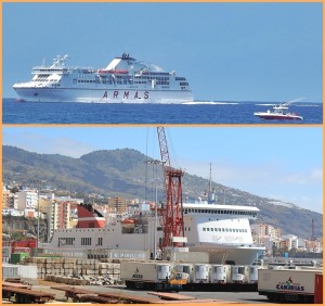 Auf La Palma kennt jeder die Armas-Fähre (oben), die die Isla Bonita mit Teneriffa verbindet. Diese Reederei