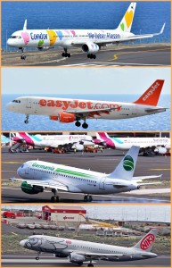 Auf dem Airport von Santa Cruz de La Palma ist was los: Im Winter 2017/18 landen allein aus Deutschland fünf Airlines teils mehrmals pro Woche. Condor, EasyJet, NIKI, Germania und Eurowing sorgen für steigenden Passagierzahlen. Fotos: Carlos Díaz La Palma Spotting