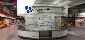 CanaryFly-Büro am Flughafen Santa Cruz de La Palma: Ab nächsten Freitag besetzt. Foto: CanaryFly