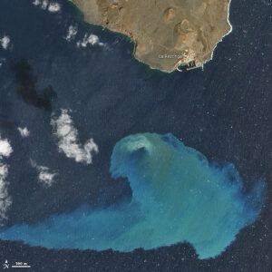 Wurde 2011 "Bild der Erde": Ausbruch des Eldiscreto-Vulkans im Süden von El Hierro unter dem Meer. Foto: NASA