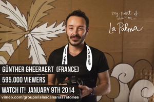 Flog aus Paris nach La Palma ein : Günther Gheeraert filmt die Isla Bonita sieben Tage lang. Foto: