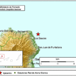 Beben vor Los Sauces: 3,5 auf der Richterskala. Grafik: IGN