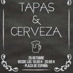 Tapas und Bier: Am Samstag auf der Plaza in Los Llanos.