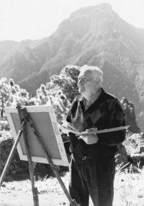 Open-Air-Maler Francisco Concepción: mehr als 70 Jahre lang mit der Staffelei auf La Palma unterwegs. Foto: Los Llanos