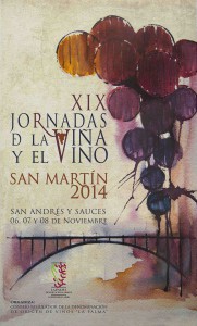Wie immer topp: Werbeplakat für die Weintage 2014 auf La Palma.