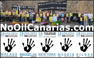 Proteste weltweit: Erdöl-Gegner auf den Kanaren erhalten Unterstützung. Foto: NoOilCanarias