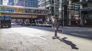 Skater in Chicago: