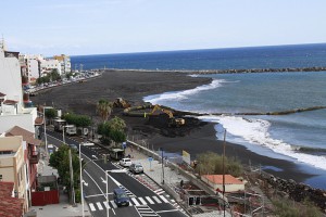 Hauptstadtstrand Santa Cruz de La Palma: Noch nicht fertig, aber es gibt schon Regeln. Foto: Stadt