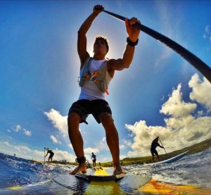 Stand-Up-Paddling: Im nächsten Jahr könnten Profis wie hier auf dem Foto Kai Lenny nach La Palma zur ersten SUP-Competition auf den Kanaren kommen. Foto: N