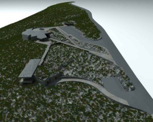 Modell des Besucherzentrums auf dem Roque de los Muchachos: Noch ist die Finanzierung nicht gesichert. Foto: Inselregierung