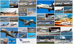 Zwei Jahre Canaryfly: Diese Fotocollage wurde aus Bildern von Fans der jungen Airline zusammengestellt.