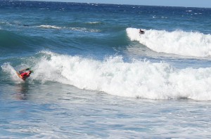 Bodyboarding: Kunststückchen im Liegen. Foto: La Palma 24