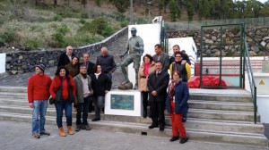El Caminante - der Wanderer: Kunst zum Dank an Touristen. Foto: Fuencaliente