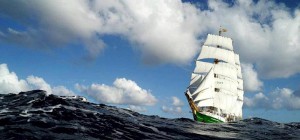 Die Alex-2 ist zur Stunde (9 Uhr am Donnerstagmorgen) auf Ost-West-Kurs in palmerischen Gewässern. Gegen 15 Uhr wird die grüne Lady in Tazacorte erwartet. Foto: Alexander von Humboldt 2