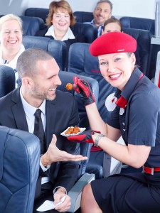 Zur ITB: Gratis-Currywurst an Bord. Pressefoto Airberlin