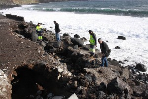 Küste von Maldonado im Osten: Zerstörungen bei hohem Wellengang. Foto: Santa Cruz