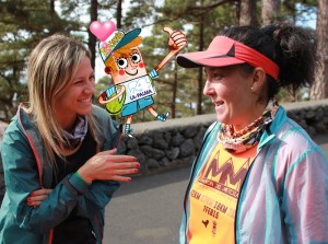 Meine Jogging-Queens: Bea (links) und Carmen kurz vorm Start zum Refugio.