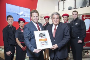 Airberlin: Mobilitätspreis auf der ITB überreicht. Pressefoto Airberlin