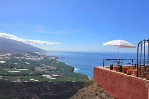 Das ist ein normales Foto vom Aussichtspunkt auf dem El Time: Mikis 360-Grad-Schau bringt auch diese Ansicht zum Drehen. Foto: La Palma 24