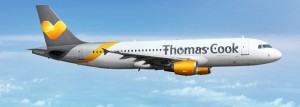 Thomas Cook: bringt wie immer einmal wöchentlich Passagiere aus Belgien nach SPC. Die Maschinen sehen aus wie die von Condor, denn auch die deutsche Airline gehört zur Thomas Cook-Group. Pressefoto: Thomas Cook Airways