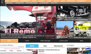 Screenshot vom neuen La Palma 24-Journal-Design: Alles ist etwas breiter geworden, und dennoch sogar auf dem Handy lesbar.