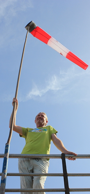 Roger: immerzu nur Wind und Wetter im Kopf. Foto: La Palma 24