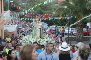 Rückkehr der Virgen del Pino in ihre Kirche: Tausende begleiteten die Subida am Sonntag, 6. September 2015. Foto: El Paso