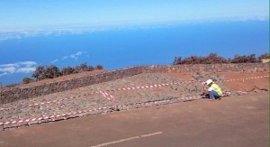 Fast fertig: Neuer Aussichtspunkt auf dem Roque an der LP-4 in der Nähe des Manrique-Monuments. Foto: Cabildo de La Palma