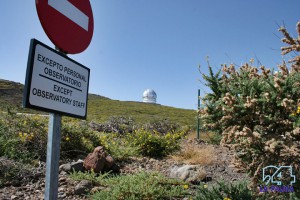 Garafía-Bauprojekt auf dem Roque: Ein unterhalb der Observatorien angelegter Parkplatz soll den Verkehr im Bereich der Observatorien in Zukunft minimieren. Foto: La Palma 24