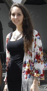 Paloma Suárez: Das Bild zeigt die talentierte Modeschöpferin im Herbst 2014 in Santa Cruz de La Palma. Foto: Stadt