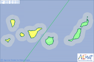 Gelber Regenalarm: La Palma, El Hierro