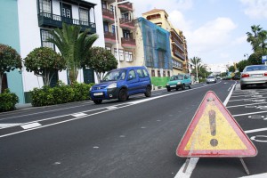 Die Avenida Marítima in Santa Cruz: bleibt bis Sonntag für Verkehr und Fußgänger gesperrt.