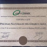 Charco Azul: Öko-Wimpel-Zertifikat.