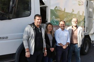 Biomüll-Laster: leert ab heute die Braunen Tonnen in El Paso an. Foto: Cabildo