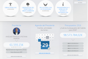 Neue Cabildo-Website: Bürgerinformationen sollen für mehr Transparenz sorgen - sogar das Gehalt von Inselpräsident Anselmo Pestana wird hier veröffentlicht. 