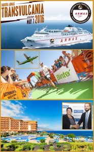 Transvulcania-Sponsoren 2016: Reederei Armas, Airline Binter und die H10-Hotelkette.