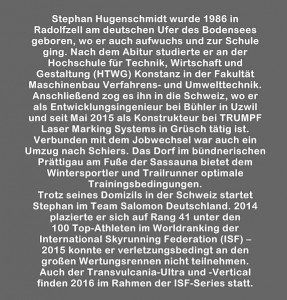 Stephan Hugenschmidt: Lebenslauf.