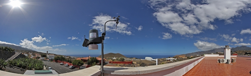 La Palma Wetterstation Todoque Panoramablick Wetterstation Todoque