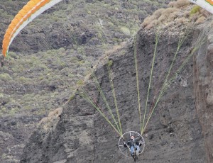 Alles gut geganen: Thomas und der Skyrider One sind in der Luft.