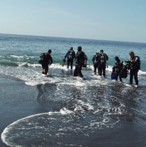 Rückten dem Diadem-Seeigel in zahlreichen Tauchgängen erfolgreich zu Leibe: Submarinisten des Dive-Centers Tauchpartner La Palma. Foto: La Palma 24