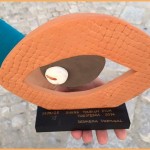 Das ist die Trophäe: 1. Preis für "La Palma Isla Azul" beim Festival in Portugal im Bereich Tauchen.