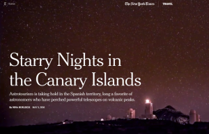 New York Times: Sternennächste auf den Kanaren.
