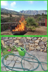 Offenes Feuer im Sommer: nie ohne Wasser in der Nähe! Fotos: La Palma 24